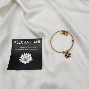 Alex and Ani Lotus Flower Bracelet Rafaelian Gold